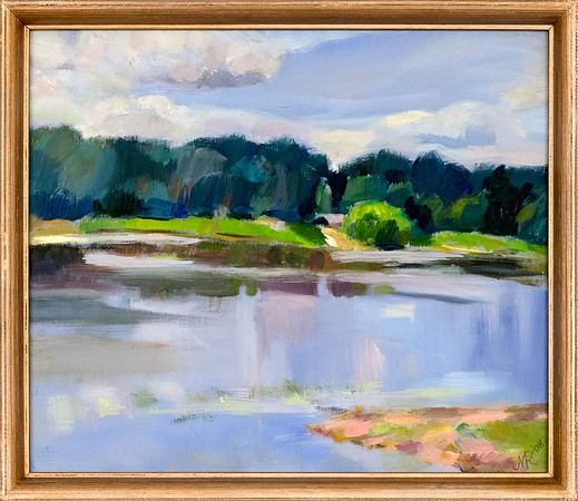 MARI-ANN REMMEL "Õrsava järv" 2016 (30x35 cm, õli, papp)
