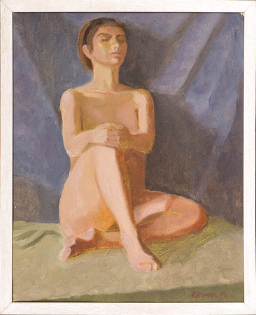 KÜLLI MUNA "Akt" 1993 (50x40 cm, õli, lõuend)