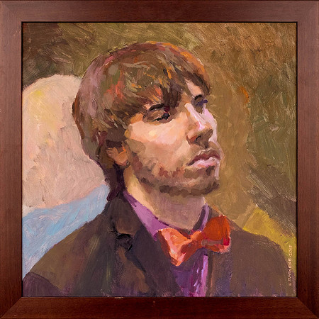 EVI TUVIKENE "Meelis" 2015 (50x50 cm, õli, papp)