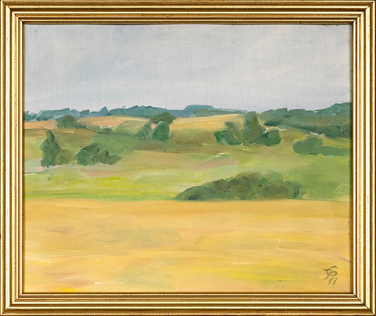 EVE SIMM "Pärast vihma" 2011 (24x29 cm, õli, papp)