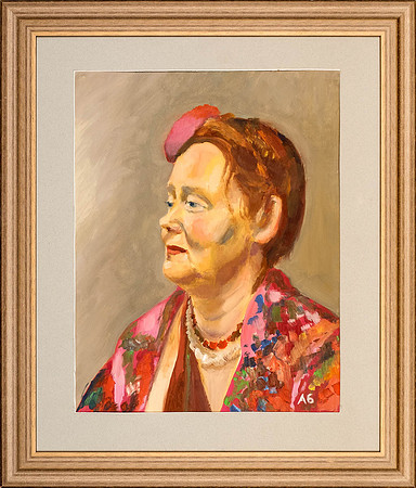 ARTUR KUUS "Näitleja Merle Jääger 2017 (50x40 cm, õli, papp)