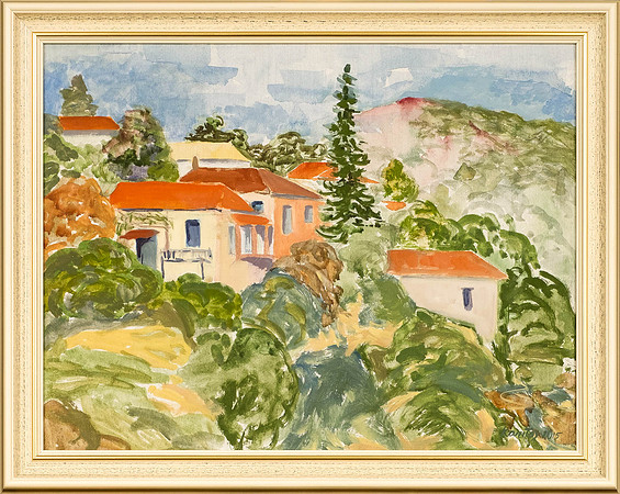 KARITAS UUS "Pärast vihma" 2014 (23x28,5 cm, õli, papp)