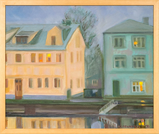 KÜLLI TRUMMAL "Hämardub" 2016 (45x54 cm, õli, lõuend)