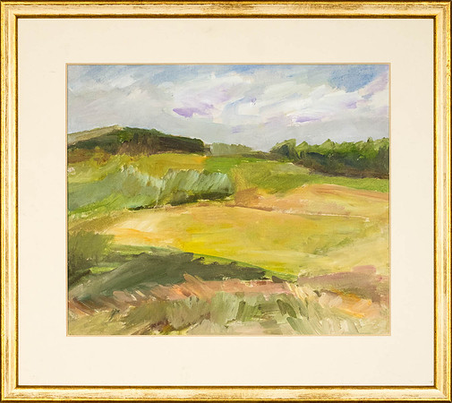 KATRI OTTAN "Maastik Elva lähedal" 2012 (21x30 cm, õli, papp)