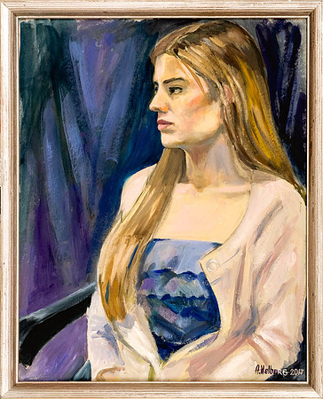 ASTRID HELBERG "Viktoria" 2017 (50x40 cm, õli, papp)
