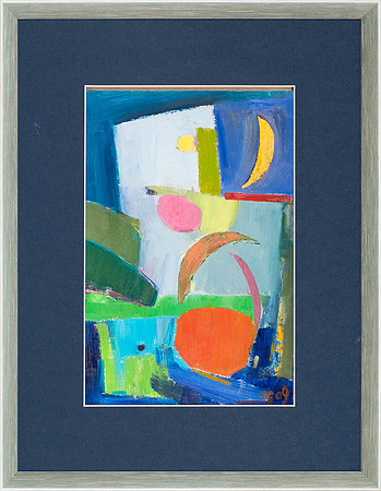 EVI GAILIT "Mitme kuu pärast" 2009 (42x32 cm, õli papp)