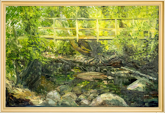 MARJU VILLEM "Privitsa oja (Kablis)" 2011 (õli, lõuend)