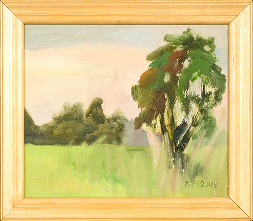 KÜLLIKE PILDEN "Gendi läks koju" 2014 (25x30 cm,  õli, papp)